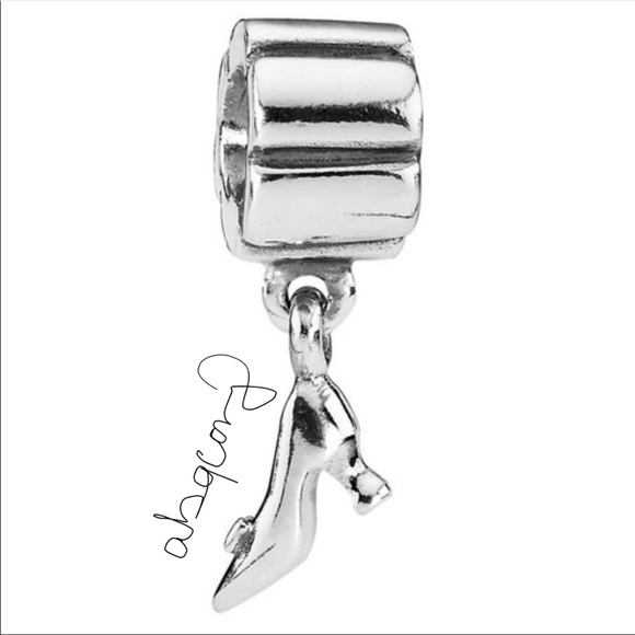EUC Pandora 790420 Sterling Silver Stiletto Shoe Dangle Charm - Picture 1 of 10
